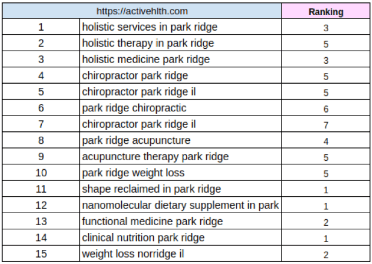 Active Health SEO